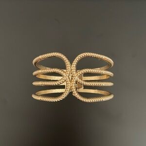 18K Gold Plated Cuff Bracelet- Women